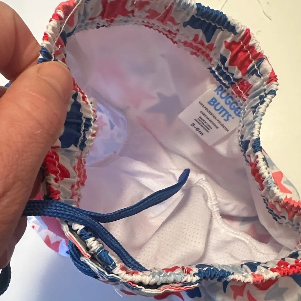 Star-Patterned Kids Swim Trunks